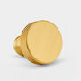 Solid Brass Door Knobs Cupboards With Knurled Edge, thumbnail 3 of 7