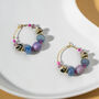 Blue And Pink Gingham Toggle Necklace, thumbnail 6 of 8