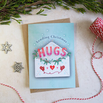 Sending Hugs Christmas Card, 2 of 2