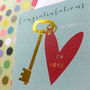 Gold Foiled New Home Key Card, thumbnail 4 of 5