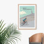 Mont Ventoux Cycling Travel Poster Art Print, thumbnail 5 of 8