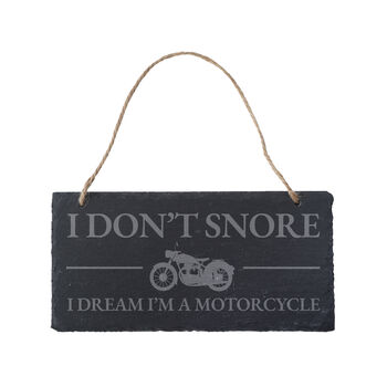 Dapper Chap 'I Don't Snore I Dream…' Slate Sign, 2 of 2