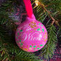 Personalised Calligraphy Name Bauble, thumbnail 5 of 6