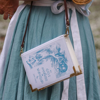 Alice In Wonderland Original Purple Book Small Handbag, 3 of 7