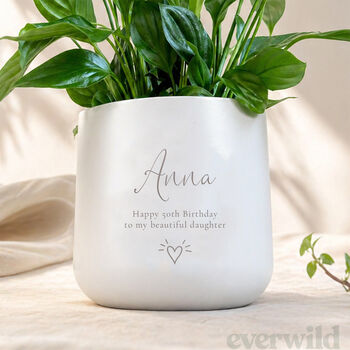 Personalised Birthday Gift For Her | Indoor Pot Add Plant, 2 of 8