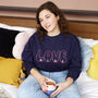 Love Wins Ladies Sweatshirt Jumper, thumbnail 3 of 7