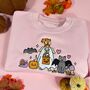 Autumn Animal Friends Embroidered Sweatshirt, thumbnail 1 of 2