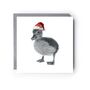 Naos The Duckling Red Hat Christmas Card, thumbnail 1 of 3