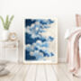 Blue Wave Japanese Yasuragi Art Print, thumbnail 2 of 3