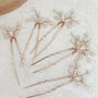 Beaded Gypsophila Bridal Hair Pins, thumbnail 1 of 5