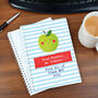 Personalised ‘Apple For The Teacher’ A5 Notebook – Thank You Gift Idea, thumbnail 2 of 5