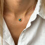 December Birthstone Crystal Necklace In Sterling Silver, thumbnail 7 of 8