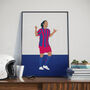 Ronaldinho Barcelona Poster, thumbnail 1 of 3