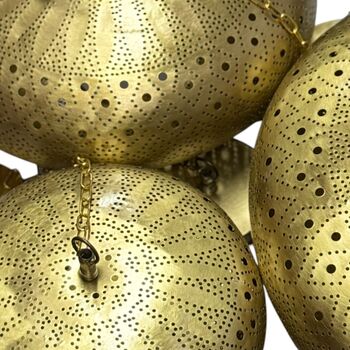Moroccan Sphere Shape Traditional Ceiling Lamp, 5 of 12