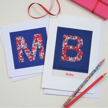 Liberty Print Initial Card, 2 of 7