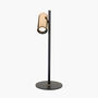 Black And Rose Gold Metal LED Table Lamp, thumbnail 3 of 11