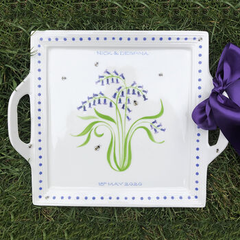 Bluebell Two Handled Square Platter, 2 of 3