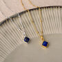 Gem Birthstone Necklace Sterling Silver Or 18ct Gold Plated, thumbnail 10 of 12