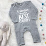 Grandma Gives The Best Cuddles Personalised Babygrow, thumbnail 8 of 9