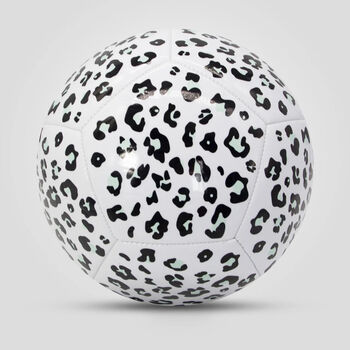 Leopard Print Football Gift Set Teal And Mint, 2 of 2