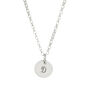 Dainty Sterling Silver Initials Necklace, thumbnail 2 of 8