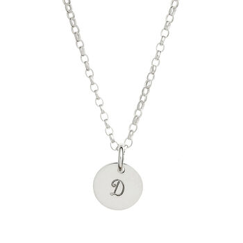 Dainty Sterling Silver Initials Necklace, 2 of 8