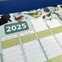 2025 Garden Birds Wall Calendar And Year Planner, thumbnail 8 of 9