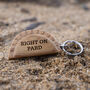 Cornish Gifts 'Dreckly' Oak Cornish Pasty Keyring, thumbnail 1 of 2