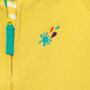 Organic Cotton Yellow Zip Up Kids Hoodie With Pockets, thumbnail 3 of 6