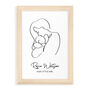 Personalised Line Art New Mum And Baby's Love Print, thumbnail 12 of 12
