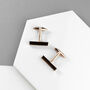 Personalised Bar Cufflinks, thumbnail 8 of 9