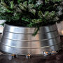 Galvanised Metal Christmas Tree Skirt, thumbnail 1 of 3