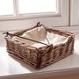Woven Wicker Weighted Napkin Holder, thumbnail 1 of 5