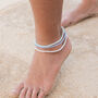 Marley Glass Bead Anklet, thumbnail 2 of 6