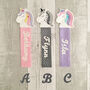 Personalised Unicorn Fabric Bookmark, thumbnail 2 of 12