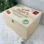 Personalised North Pole Postal Stamp Christmas Eve Box Five Sizes, thumbnail 4 of 8