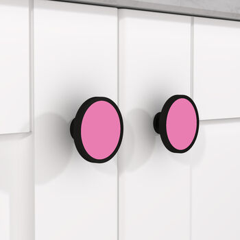 Pink Colourful Cabinet Drawer Door Knobs, 4 of 9