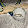 Personalised Vintage White Leather Cricket Ball, thumbnail 12 of 12