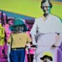 'Strolling The Prom' Original Neon Stencil Over Print, thumbnail 3 of 10
