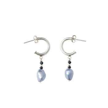 Quinn Lavender Pearl Drop Earrings, 2 of 2