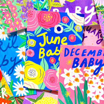 May Baby Greetings Card/ New Baby Card, 2 of 2