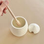 Ceramic Honey Pot With Honey Dipper, thumbnail 6 of 11