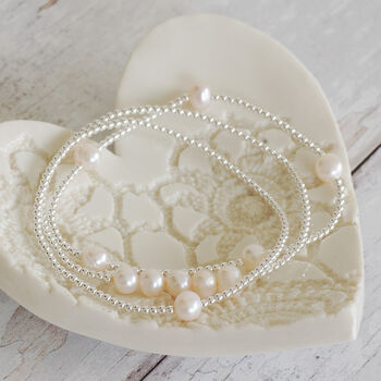 Sterling Silver Bead And Pearl Bracelet, 5 of 5