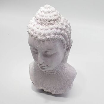 Glowing Buddha Head Lamp With Stand, 2 of 9