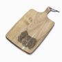 Personalised Bouvier Des Flandres Engraved Acacia Serving Board, thumbnail 2 of 8