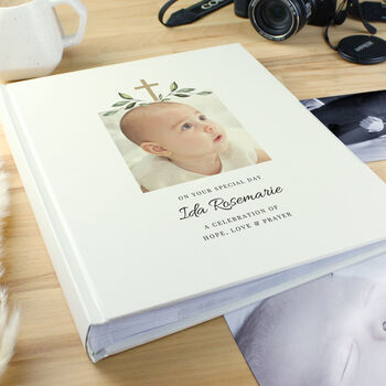 Personalised Christening Baby Photo Album, 3 of 4