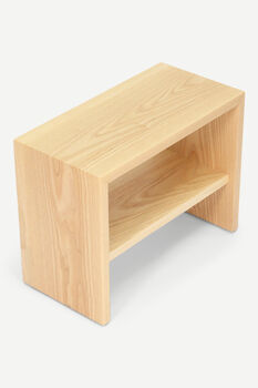 Solid Wood Bedside Cabinet With Shelf, 3 of 8