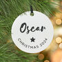 Personalised Christmas Tree Decoration Christmas Card, thumbnail 5 of 6