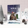 Walrus Santa Winter Wonderland Christmas Card, thumbnail 1 of 2
