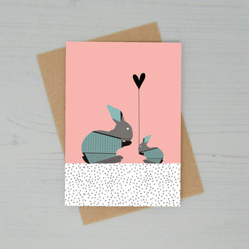 Bunny Rabbits Personalised Greeting Card, 2 of 2